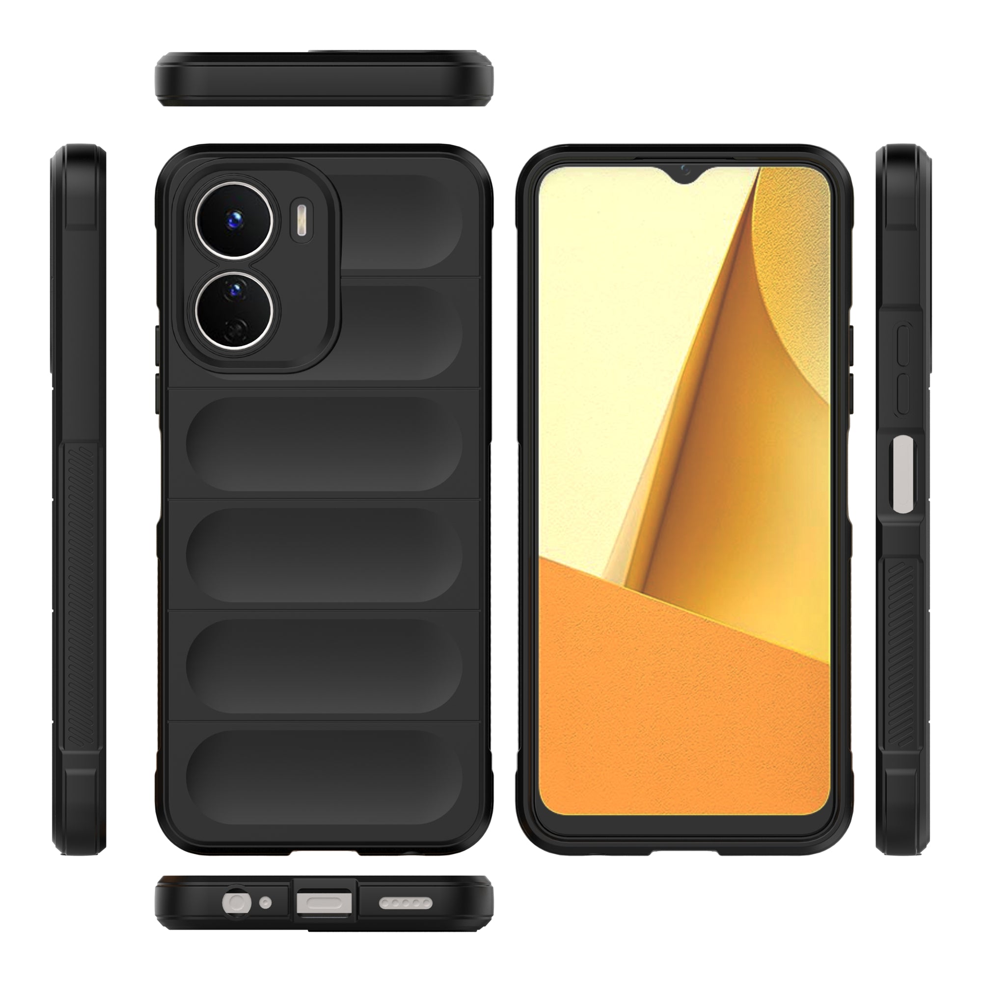For vivo Y16 4G Collision Resistant Soft TPU Cell Phone Cover Non-Slip Rugged Back Phone Case For vivo Y16 4G Collision Resistant Soft TPU Cell Phone Cover Non-Slip Rugged Back Phone Case
